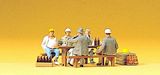 Preiser 10338 Construction workers having a break