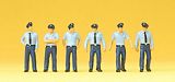 Preiser 10342 Firemen Wearing Summer Uniform