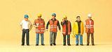 Preiser 10420 Workers wearing safety vest