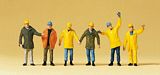 Preiser 10423 Workers with protective clothes