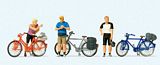 Preiser 10644 Standing cyclists in sportswear