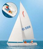 Preiser 10677 Sailing Boat with Sailors