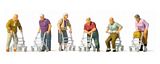 Preiser 10718 Elderly People with Rolling Walkers
