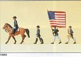 Preiser 12052 Officers ensign drummer infantry Union States USA 1861-65