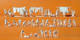 Preiser 16361 Housework and Gardening Unpainted Figures