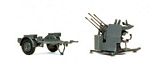 Preiser 16582 2 cm Flakvierling 38 With trailer SdAnh 52