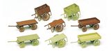 Preiser 17103 Hand Carts 8 pieces Kit