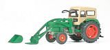 Preiser 17923 Farm tractor DEUTZ D 6206 with BAAS forks and cab