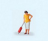 Preiser 28141 Woman with vacuum cleaner