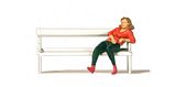 Preiser 28226 Woman Sitting on a Bench