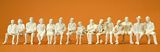 Preiser 63001 Seated Passengers 15 unpainted miniature figures Kit
