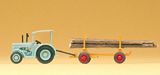 Preiser 79504 Hanomag tractor with log trailer