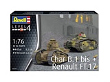 Revell 03278 Char B1 bis and Renault FT17