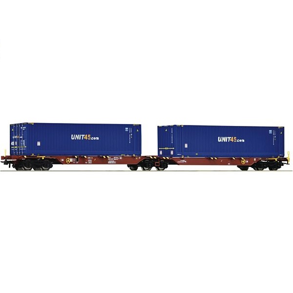 Roco 76634 Double container carrier wagon
