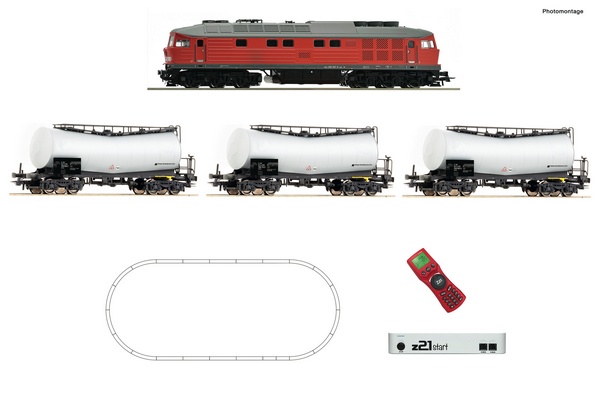 Roco 51340 z21 start digital set Diesel locomotive class 232 with tank wagon train DB AG