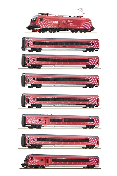 Roco 5520002 8-piece set 100 Years OBB Railjet