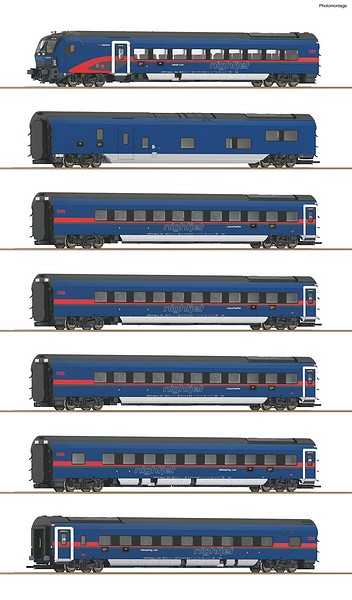 Roco 5510004 7 Piece Set Nightjet OBB DCC