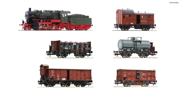 Roco 61482 6 piece set Prussian goods train 