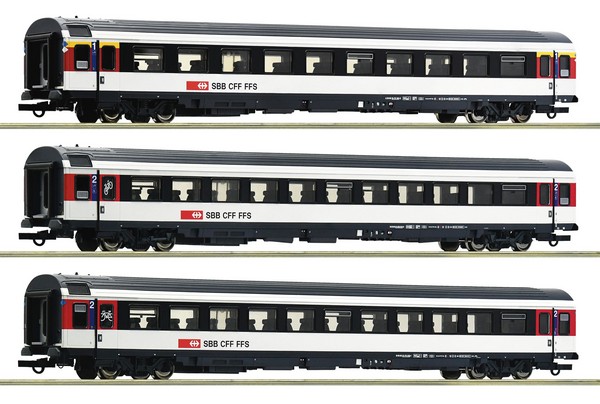 Roco 6200023 3 Piece Set 2 Bozberg Interregio, SBB