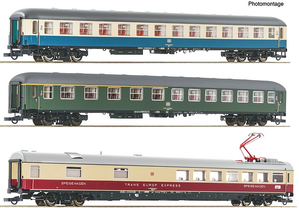 Roco 6200052 3 Piece Set 2 D 377 Hispania Express DB DC