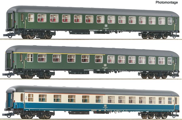 Roco 6200053 3 Piece Set 3 D 377 Hispania Express DB DC