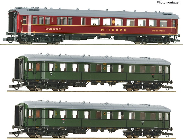 Roco 6200057 3 Piece Set 2 Traditional Train Zwickau DR