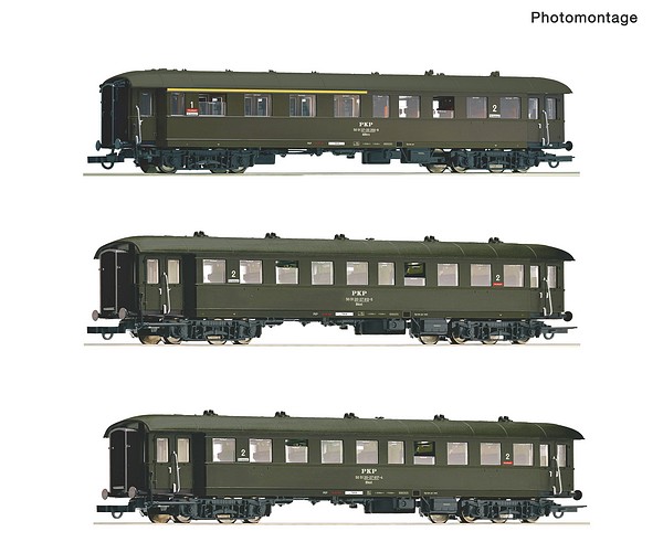 Roco 6200058 3 Piece Set Passenger Coaches PKP