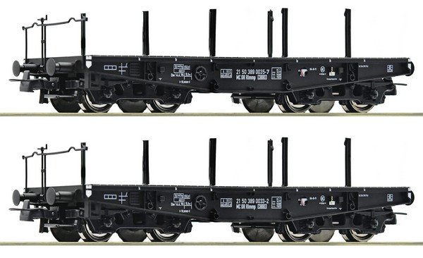 Roco 6600031 2 Piece Set Heavy-duty wagons, DR