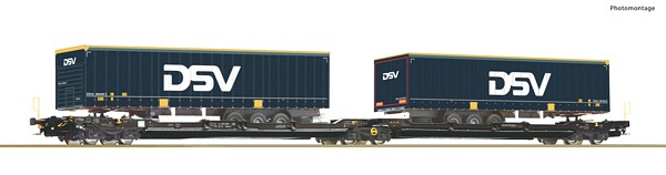 Roco 6600034 Articulated Double-Pocket Wagon T3000e TX Logistik DC