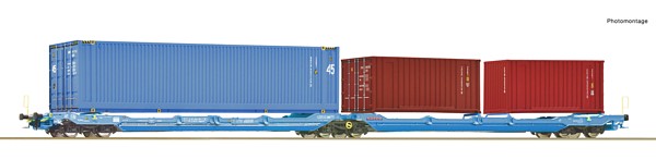 Roco 6600036 Articulated Double-Pocket Wagon T3000e NACCO DC