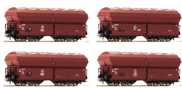 Roco 67083 4 Piece Set Self Unloading Hopper Wagons DB