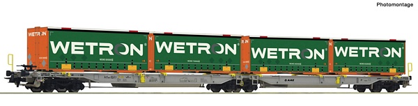 Roco 67401 Articulated double pocket wagon Wetron