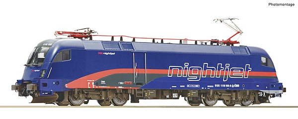 Roco 70496 Electric Locomotive 1116 195-9 Nightjet OBB DCC