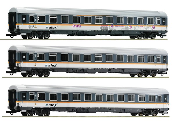 Roco 74018 3 Piece Set Eurofima coaches, alex