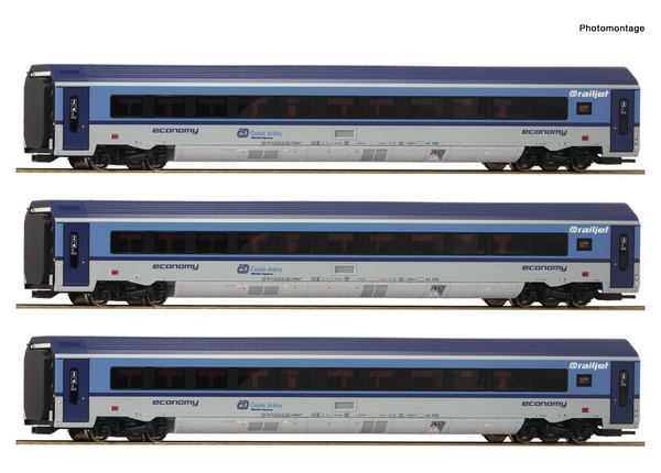 Roco 74067 3 piece set Railjet 