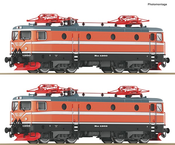 Roco 7520048 2 Piece Set Electric Locomotives Rm SJ AC