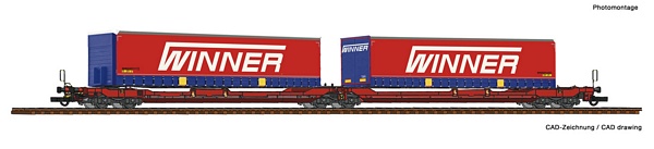 Roco 75887 Articulated double pocket wagon T3000e 