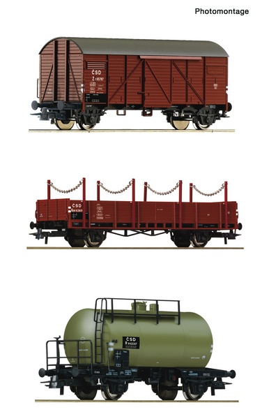 Roco 76018 3 piece set Goods train 