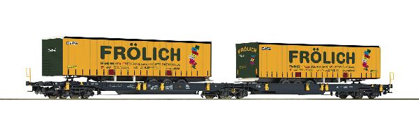 Roco 76431 Articulated Double Pocket Wagon Wascosa