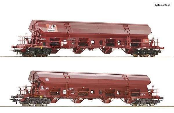 Roco 77036 2 Piece Set Swivel Roof Wagons DB DC