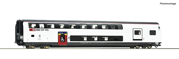 Roco 74714 1st class double deck coach with baggage compartment SBB