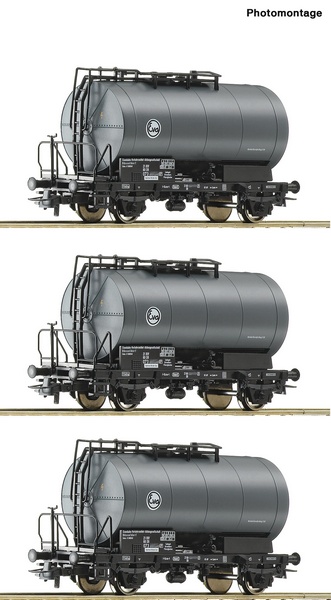 Roco 76005 3 piece set Tank wagons Eva