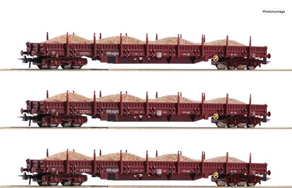 Roco 77042 3 piece set 2 Sand train DR