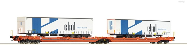 Roco 77392 Articulated double pocket wagon T3000e Wascosa