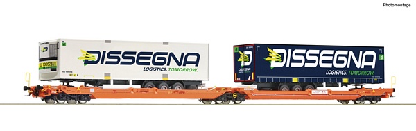 Roco 77395 Articulated double pocket wagon T3000e Wascosa