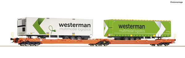 Roco 77399 Articulated double pocket wagon T3000e Wascosa