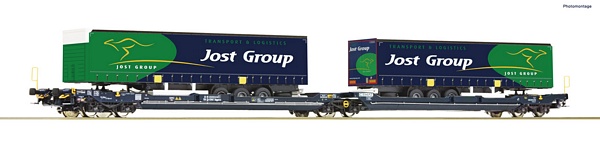 Roco 77402 Articulated double pocket wagon T3000e CEMAT