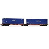 Roco 76634 Double container carrier wagon