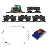 Roco 31034 H0e Analogue Starter Set Light Railway Diesel Locomotive with Tipper Wagon Train