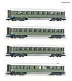 Roco 6200049 4 Piece Set Passenger Train Coaches Plan D NS DC